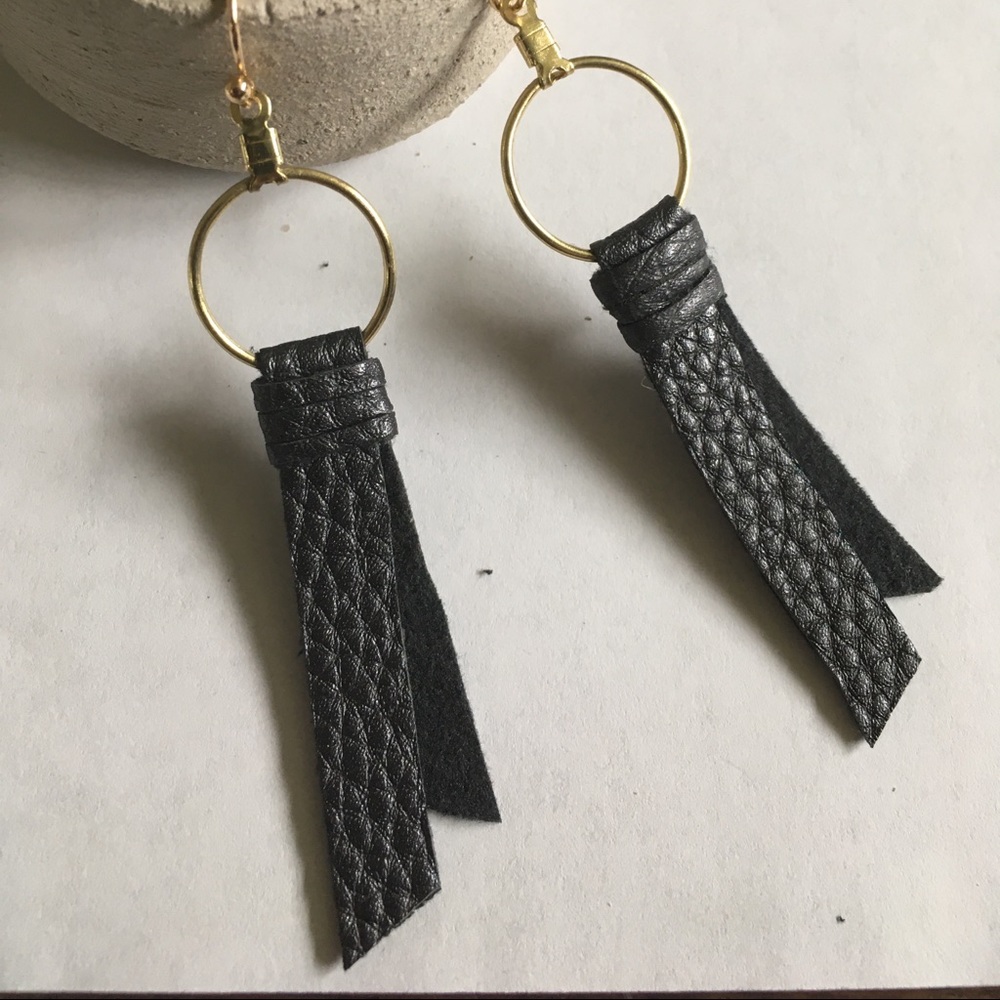 Handmade Leather Earrings!!
